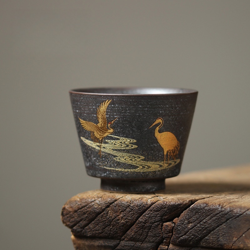 Japanese Pottery - 100ML 일본 크레인 티 컵 수제