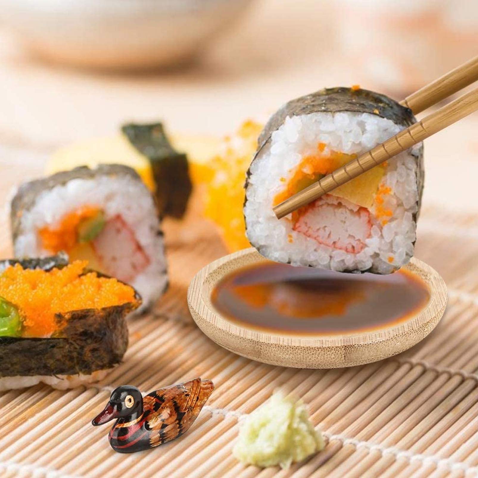 다양한 스타일의 대나무 스시 매트, 바주카포 젓가락,  - Sushi Making Kit 리뷰 및 가격