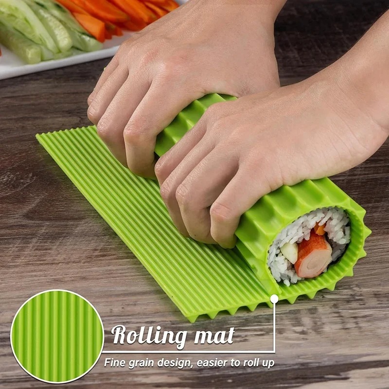 실리콘 핸드 롤 스시 롤링 커튼 대나무 모조 일본 스시 - Sushi Making Kit 리뷰 및 가격