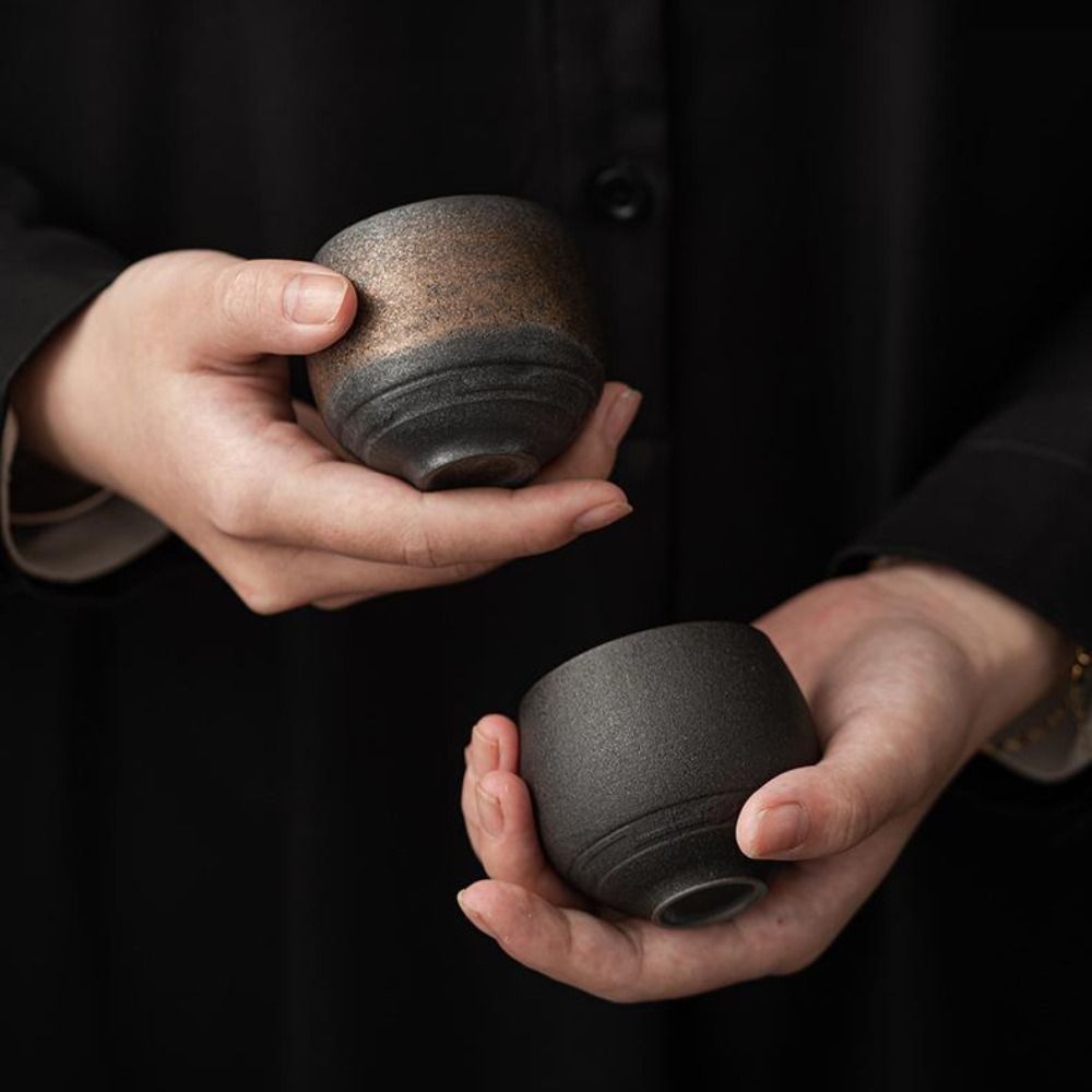 쿵푸 차 세트 일본 석기 차컵 고대 스타일 레트로 마스 - Japanese Pottery 리뷰 및 가격
