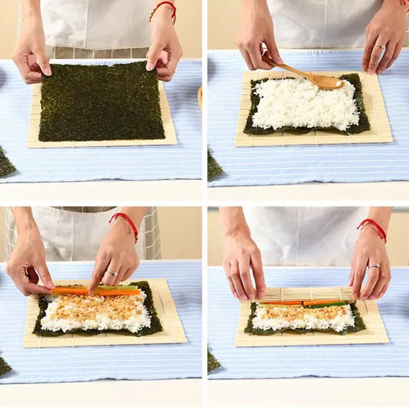 DIY 대나무 스시 메이커 롤링 매트 스시 도구, 밥  - Sushi Making Kit 리뷰 및 가격