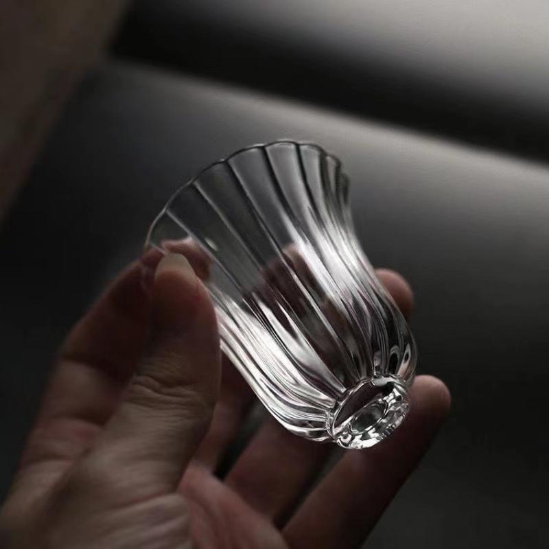50ml 일본풍 꽃무늬 디자인 유리 티컵 투명 내열 티 - Japanese Tea 리뷰 및 가격