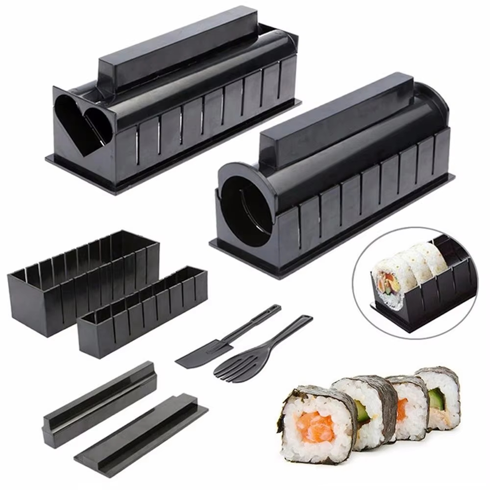 3/10개 세트 일본식 스시 메이커 3가지 모양 스시  - Sushi Making Kit 리뷰 및 가격