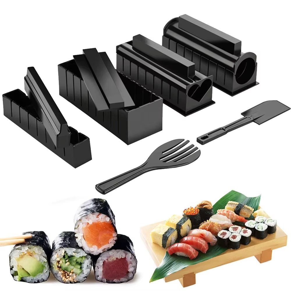 3/10개 세트 일본식 스시 메이커 3가지 모양 스시  - Sushi Making Kit 리뷰 및 가격